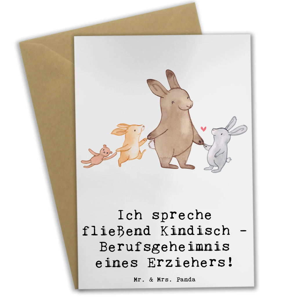 Grußkarte Erzieher Kindisch Grußkarte, Klappkarte, Einladungskarte, Glückwunschkarte, Hochzeitskarte, Geburtstagskarte, Karte, Ansichtskarten, Beruf, Ausbildung, Jubiläum, Abschied, Rente, Kollege, Kollegin, Geschenk, Schenken, Arbeitskollege, Mitarbeiter, Firma, Danke, Dankeschön