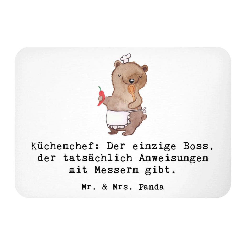 Magnet Küchenchef: Der einzige Boss, der tatsächlich Anweisungen mit Messern gibt. Kühlschrankmagnet, Pinnwandmagnet, Souvenir Magnet, Motivmagnete, Dekomagnet, Whiteboard Magnet, Notiz Magnet, Kühlschrank Dekoration, Beruf, Ausbildung, Jubiläum, Abschied, Rente, Kollege, Kollegin, Geschenk, Schenken, Arbeitskollege, Mitarbeiter, Firma, Danke, Dankeschön