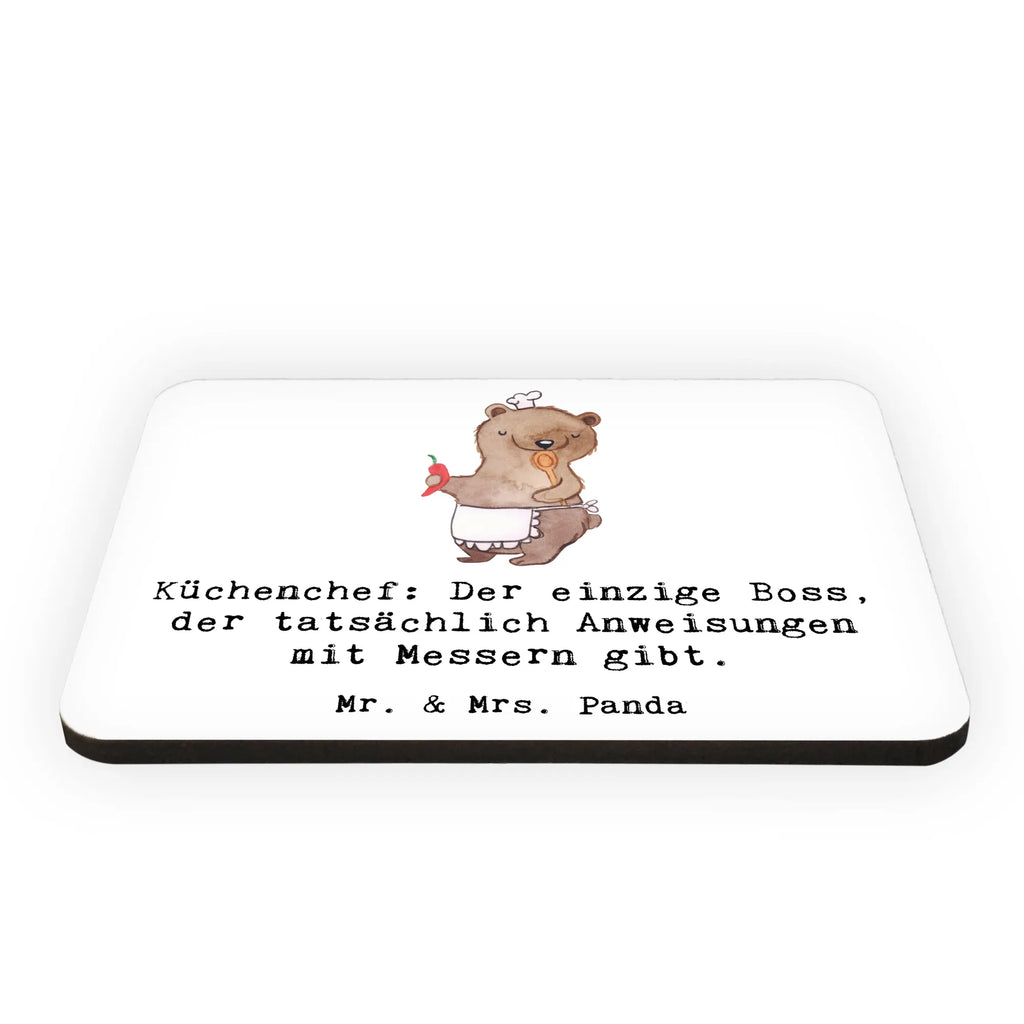 Magnet Küchenchef: Der einzige Boss, der tatsächlich Anweisungen mit Messern gibt. Kühlschrankmagnet, Pinnwandmagnet, Souvenir Magnet, Motivmagnete, Dekomagnet, Whiteboard Magnet, Notiz Magnet, Kühlschrank Dekoration, Beruf, Ausbildung, Jubiläum, Abschied, Rente, Kollege, Kollegin, Geschenk, Schenken, Arbeitskollege, Mitarbeiter, Firma, Danke, Dankeschön