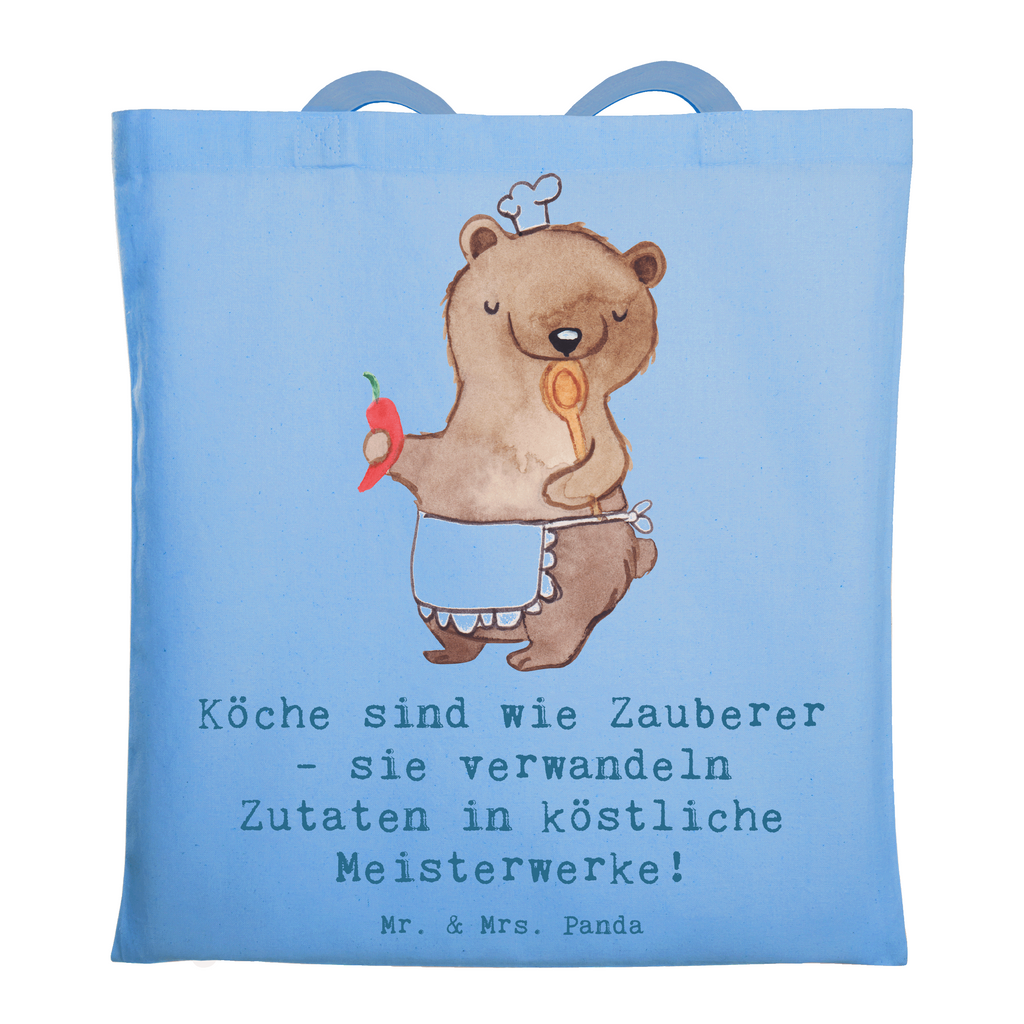 Tragetasche Köche sind wie Zauberer - sie verwandeln Zutaten in köstliche Meisterwerke! Beuteltasche, Beutel, Einkaufstasche, Jutebeutel, Stoffbeutel, Tasche, Shopper, Umhängetasche, Strandtasche, Schultertasche, Stofftasche, Tragetasche, Badetasche, Jutetasche, Einkaufstüte, Laptoptasche, Beruf, Ausbildung, Jubiläum, Abschied, Rente, Kollege, Kollegin, Geschenk, Schenken, Arbeitskollege, Mitarbeiter, Firma, Danke, Dankeschön