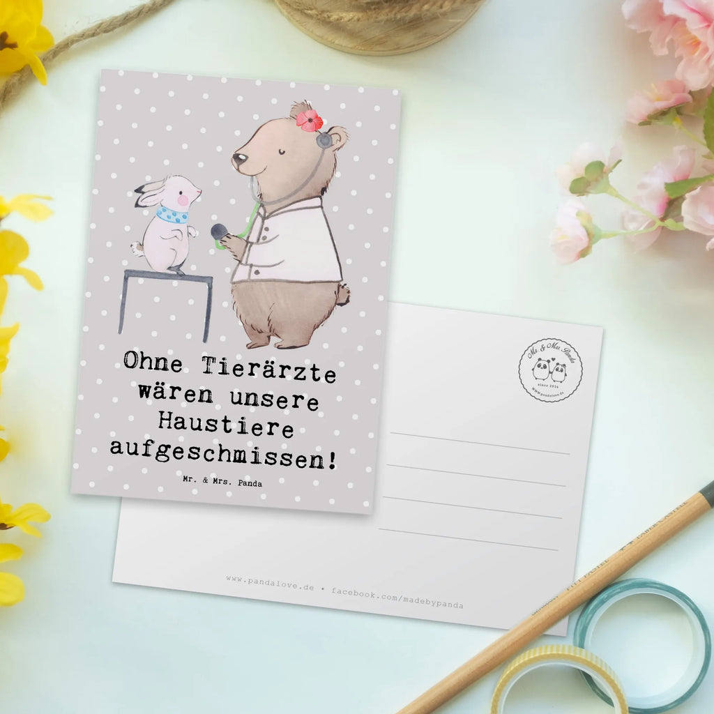 Postcard Ohne Tierärzte wären unsere Haustiere aufgeschmissen! Postkarte, Karte, Geschenkkarte, Grußkarte, Einladung, Ansichtskarte, Geburtstagskarte, Einladungskarte, Dankeskarte, Ansichtskarten, Einladung Geburtstag, Einladungskarten Geburtstag, Beruf, Ausbildung, Jubiläum, Abschied, Rente, Kollege, Kollegin, Geschenk, Schenken, Arbeitskollege, Mitarbeiter, Firma, Danke, Dankeschön