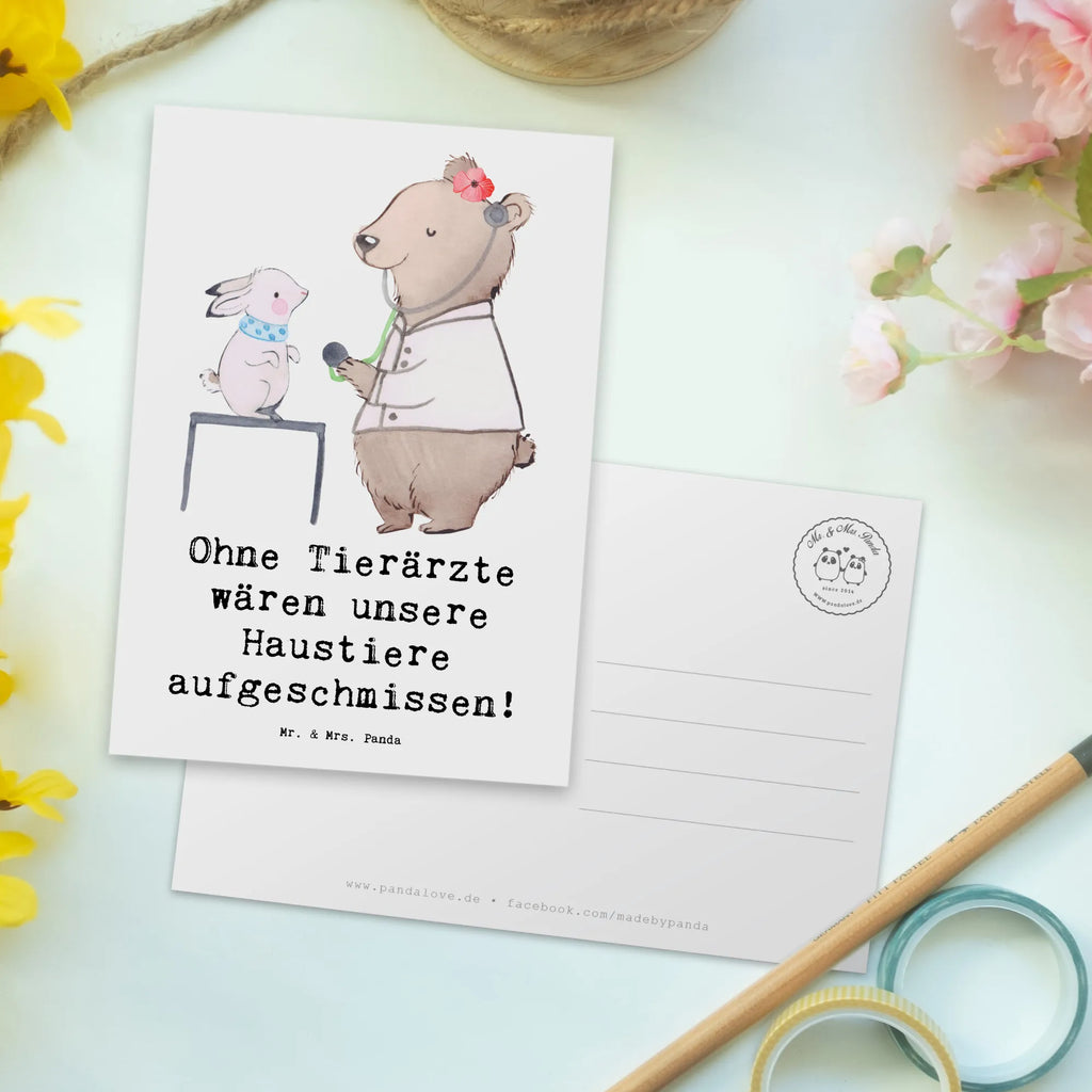 Postcard Ohne Tierärzte wären unsere Haustiere aufgeschmissen! Postkarte, Karte, Geschenkkarte, Grußkarte, Einladung, Ansichtskarte, Geburtstagskarte, Einladungskarte, Dankeskarte, Ansichtskarten, Einladung Geburtstag, Einladungskarten Geburtstag, Beruf, Ausbildung, Jubiläum, Abschied, Rente, Kollege, Kollegin, Geschenk, Schenken, Arbeitskollege, Mitarbeiter, Firma, Danke, Dankeschön