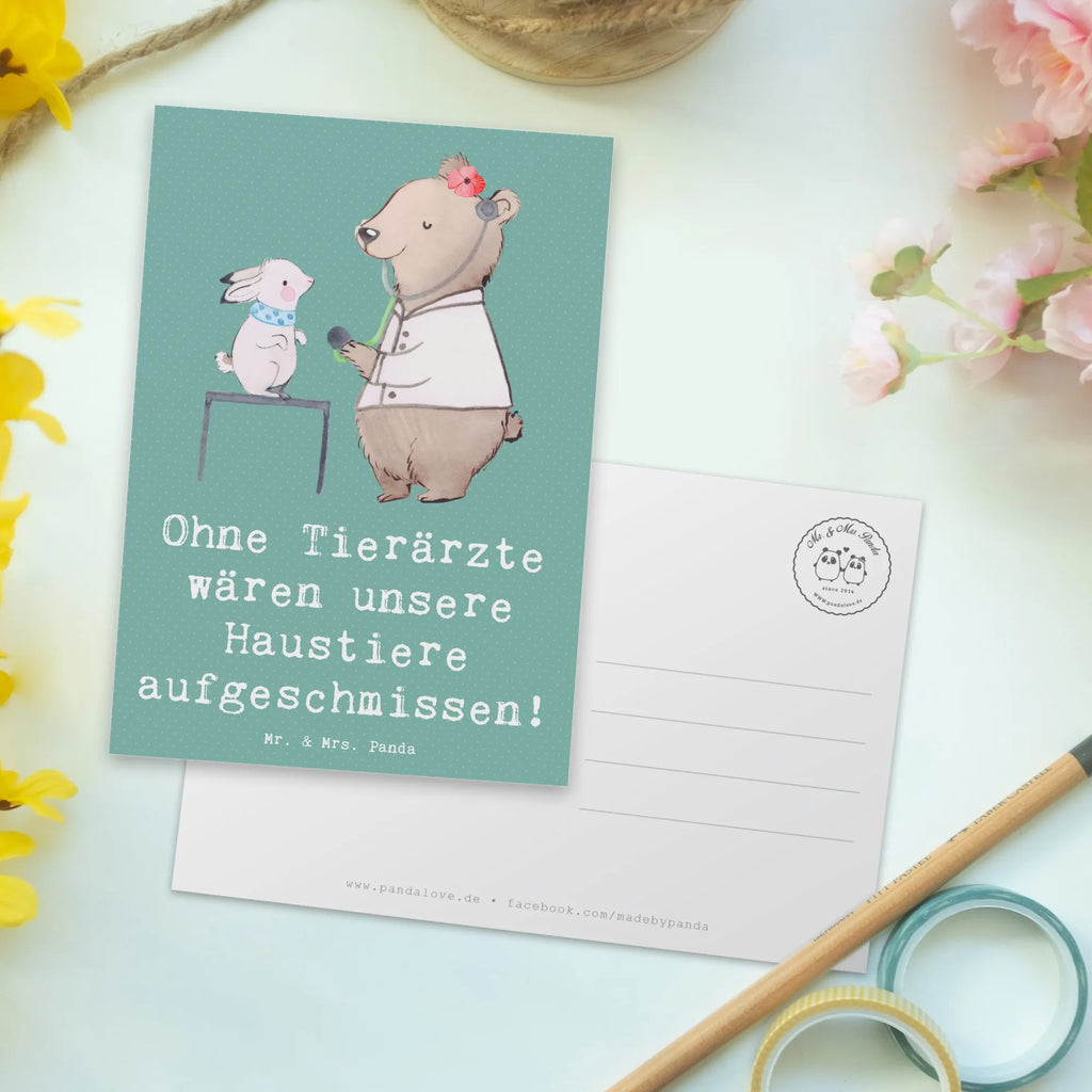 Postcard Ohne Tierärzte wären unsere Haustiere aufgeschmissen! Postkarte, Karte, Geschenkkarte, Grußkarte, Einladung, Ansichtskarte, Geburtstagskarte, Einladungskarte, Dankeskarte, Ansichtskarten, Einladung Geburtstag, Einladungskarten Geburtstag, Beruf, Ausbildung, Jubiläum, Abschied, Rente, Kollege, Kollegin, Geschenk, Schenken, Arbeitskollege, Mitarbeiter, Firma, Danke, Dankeschön