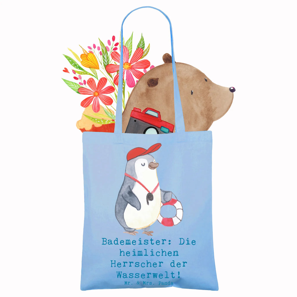 Tragetasche Bademeister Herrscher Beuteltasche, Beutel, Einkaufstasche, Jutebeutel, Stoffbeutel, Tasche, Shopper, Umhängetasche, Strandtasche, Schultertasche, Stofftasche, Tragetasche, Badetasche, Jutetasche, Einkaufstüte, Laptoptasche, Beruf, Ausbildung, Jubiläum, Abschied, Rente, Kollege, Kollegin, Geschenk, Schenken, Arbeitskollege, Mitarbeiter, Firma, Danke, Dankeschön