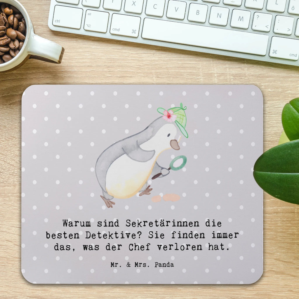 Mauspad Warum sind Sekretärinnen die besten Detektive? Sie finden immer das, was der Chef verloren hat. Mousepad, Computer zubehör, Büroausstattung, PC Zubehör, Arbeitszimmer, Mauspad, Einzigartiges Mauspad, Designer Mauspad, Mausunterlage, Mauspad Büro, Beruf, Ausbildung, Jubiläum, Abschied, Rente, Kollege, Kollegin, Geschenk, Schenken, Arbeitskollege, Mitarbeiter, Firma, Danke, Dankeschön