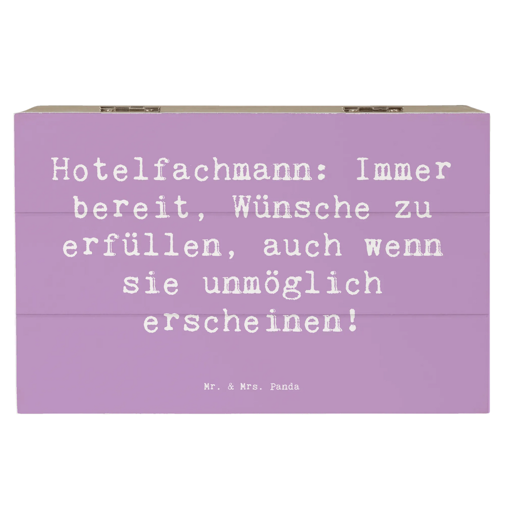 Holzkiste Spruch Hotelfachmann: Immer bereit, Wünsche zu erfüllen, auch wenn sie unmöglich erscheinen! Holzkiste, Kiste, Schatzkiste, Truhe, Schatulle, XXL, Erinnerungsbox, Erinnerungskiste, Dekokiste, Aufbewahrungsbox, Geschenkbox, Geschenkdose, Beruf, Ausbildung, Jubiläum, Abschied, Rente, Kollege, Kollegin, Geschenk, Schenken, Arbeitskollege, Mitarbeiter, Firma, Danke, Dankeschön