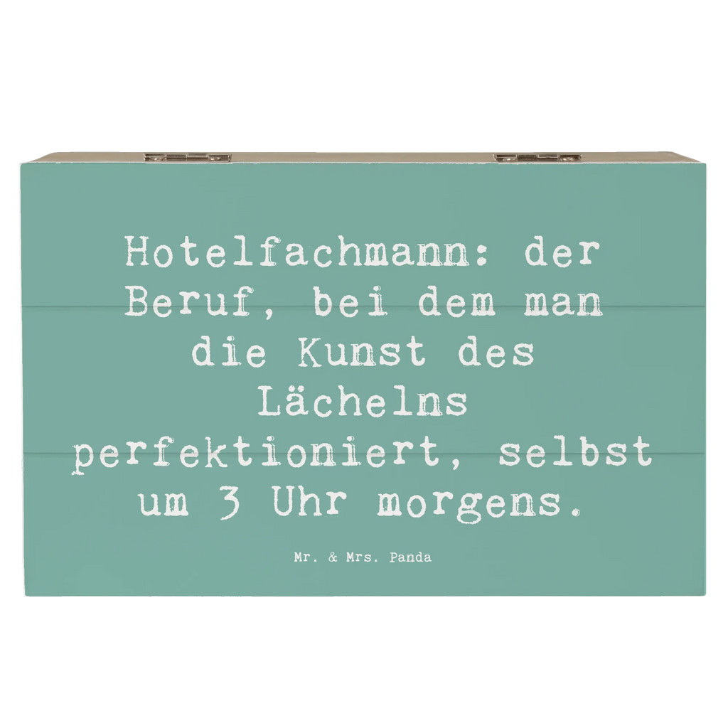 Holzkiste Spruch Hotelfachmann: der Beruf, bei dem man die Kunst des Lächelns perfektioniert, selbst um 3 Uhr morgens. Holzkiste, Kiste, Schatzkiste, Truhe, Schatulle, XXL, Erinnerungsbox, Erinnerungskiste, Dekokiste, Aufbewahrungsbox, Geschenkbox, Geschenkdose, Beruf, Ausbildung, Jubiläum, Abschied, Rente, Kollege, Kollegin, Geschenk, Schenken, Arbeitskollege, Mitarbeiter, Firma, Danke, Dankeschön