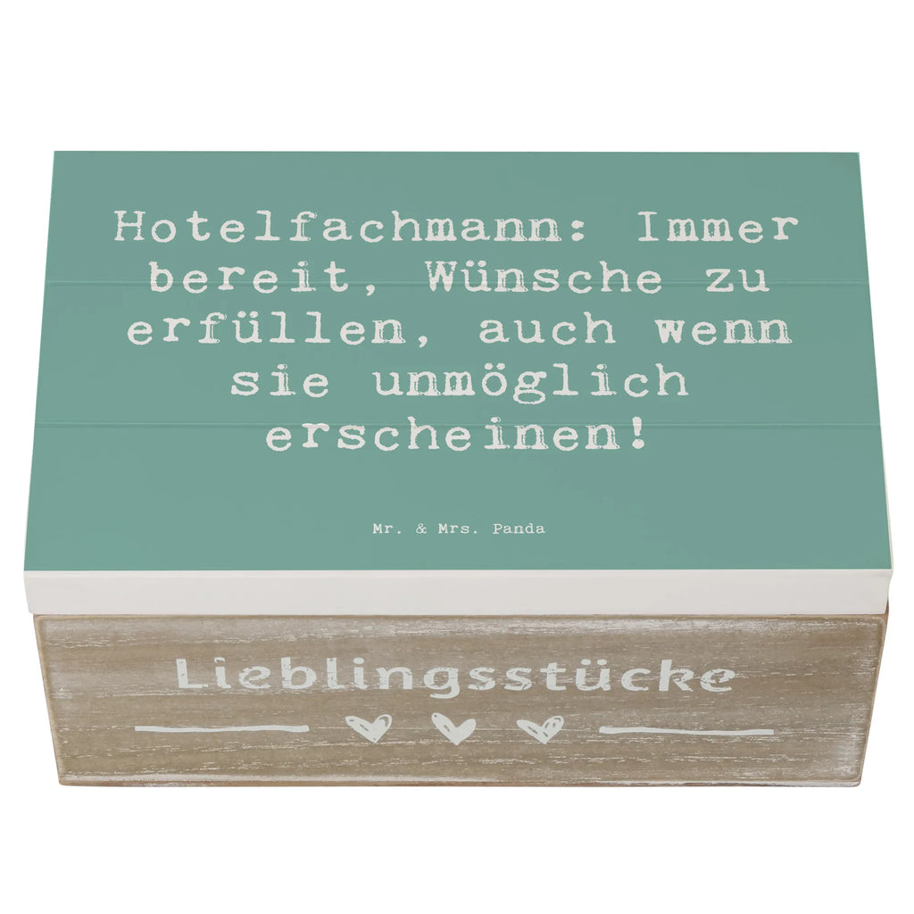 Holzkiste Spruch Hotelfachmann: Immer bereit, Wünsche zu erfüllen, auch wenn sie unmöglich erscheinen! Holzkiste, Kiste, Schatzkiste, Truhe, Schatulle, XXL, Erinnerungsbox, Erinnerungskiste, Dekokiste, Aufbewahrungsbox, Geschenkbox, Geschenkdose, Beruf, Ausbildung, Jubiläum, Abschied, Rente, Kollege, Kollegin, Geschenk, Schenken, Arbeitskollege, Mitarbeiter, Firma, Danke, Dankeschön