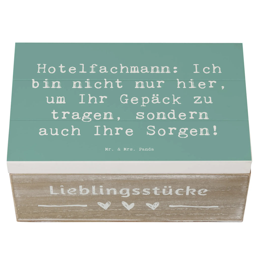 Holzkiste Spruch Hotelfachmann: Ich bin nicht nur hier, um Ihr Gepäck zu tragen, sondern auch Ihre Sorgen! Holzkiste, Kiste, Schatzkiste, Truhe, Schatulle, XXL, Erinnerungsbox, Erinnerungskiste, Dekokiste, Aufbewahrungsbox, Geschenkbox, Geschenkdose, Beruf, Ausbildung, Jubiläum, Abschied, Rente, Kollege, Kollegin, Geschenk, Schenken, Arbeitskollege, Mitarbeiter, Firma, Danke, Dankeschön