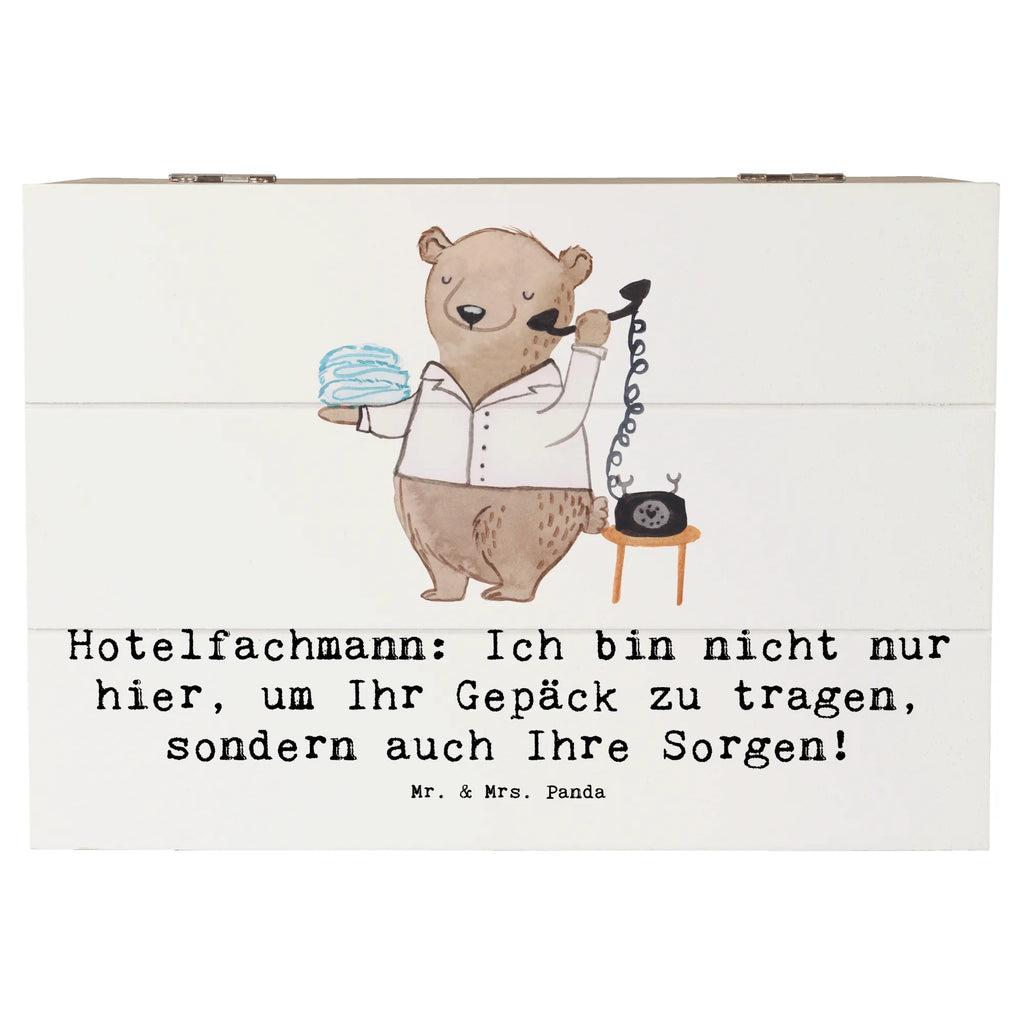 Holzkiste Hotelfachmann: Ich bin nicht nur hier, um Ihr Gepäck zu tragen, sondern auch Ihre Sorgen! Holzkiste, Kiste, Schatzkiste, Truhe, Schatulle, XXL, Erinnerungsbox, Erinnerungskiste, Dekokiste, Aufbewahrungsbox, Geschenkbox, Geschenkdose, Beruf, Ausbildung, Jubiläum, Abschied, Rente, Kollege, Kollegin, Geschenk, Schenken, Arbeitskollege, Mitarbeiter, Firma, Danke, Dankeschön