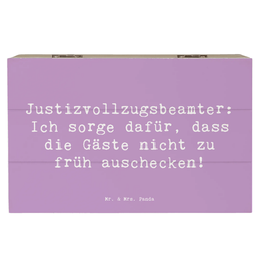 Holzkiste Spruch Justizvollzugsbeamter: Ich sorge dafür, dass die Gäste nicht zu früh auschecken! Holzkiste, Kiste, Schatzkiste, Truhe, Schatulle, XXL, Erinnerungsbox, Erinnerungskiste, Dekokiste, Aufbewahrungsbox, Geschenkbox, Geschenkdose, Beruf, Ausbildung, Jubiläum, Abschied, Rente, Kollege, Kollegin, Geschenk, Schenken, Arbeitskollege, Mitarbeiter, Firma, Danke, Dankeschön