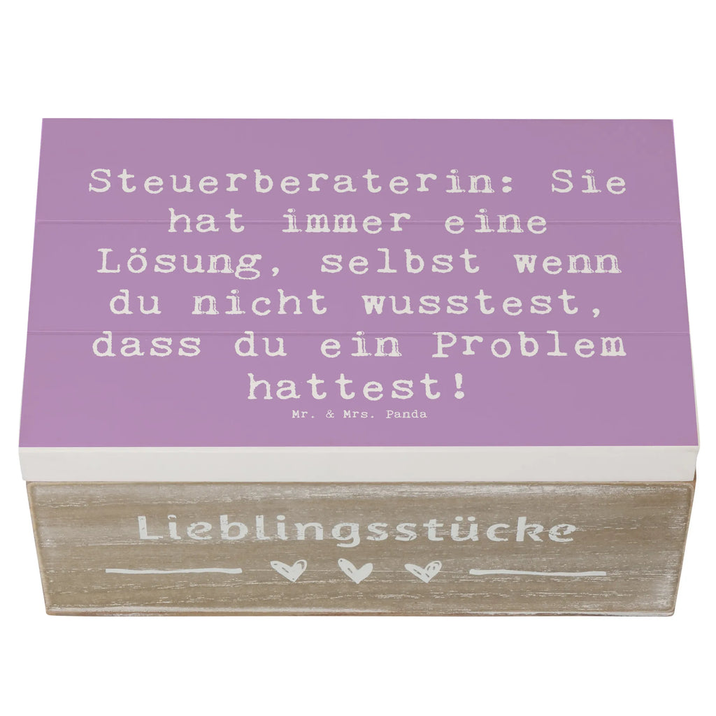 Holzkiste Spruch Steuerberaterin: Sie hat immer eine Lösung, selbst wenn du nicht wusstest, dass du ein Problem hattest! Holzkiste, Kiste, Schatzkiste, Truhe, Schatulle, XXL, Erinnerungsbox, Erinnerungskiste, Dekokiste, Aufbewahrungsbox, Geschenkbox, Geschenkdose, Beruf, Ausbildung, Jubiläum, Abschied, Rente, Kollege, Kollegin, Geschenk, Schenken, Arbeitskollege, Mitarbeiter, Firma, Danke, Dankeschön