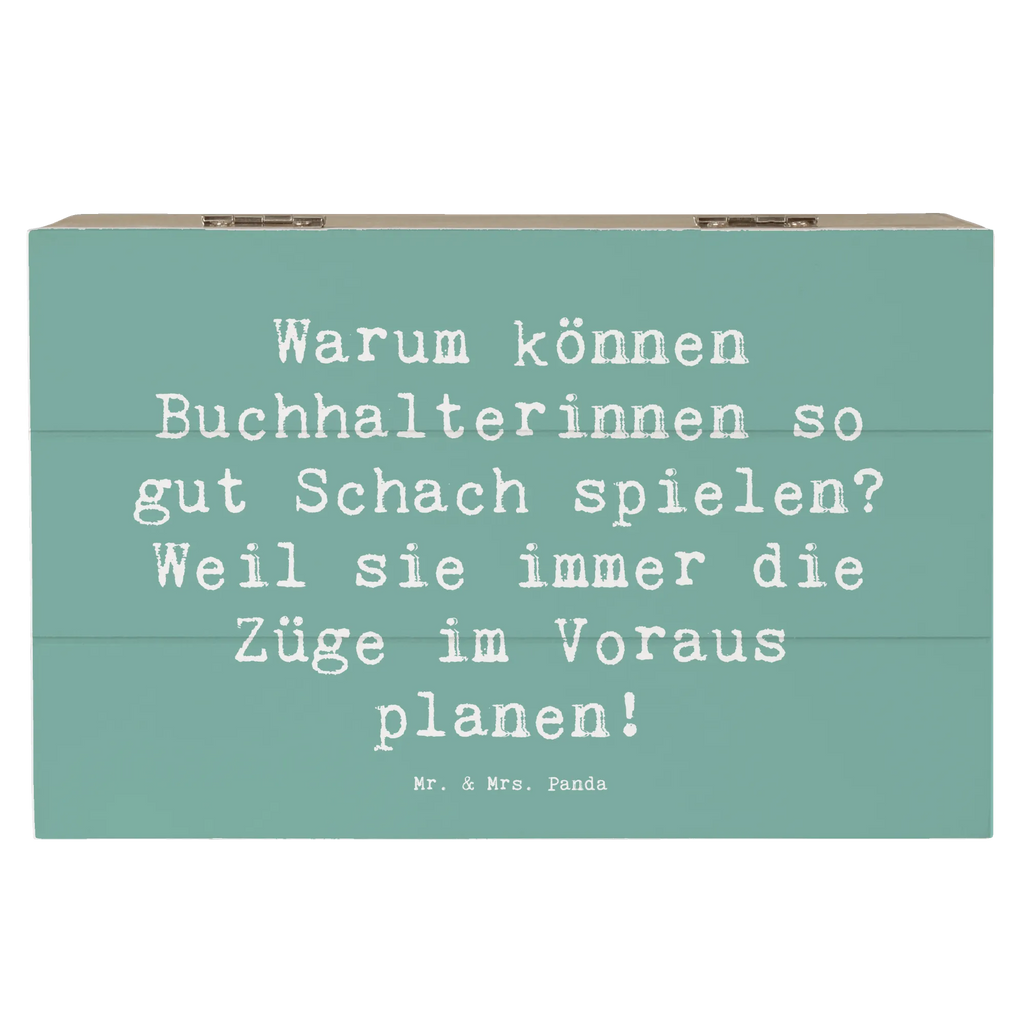 Holzkiste Spruch Warum können Buchhalterinnen so gut Schach spielen? Weil sie immer die Züge im Voraus planen! Holzkiste, Kiste, Schatzkiste, Truhe, Schatulle, XXL, Erinnerungsbox, Erinnerungskiste, Dekokiste, Aufbewahrungsbox, Geschenkbox, Geschenkdose, Beruf, Ausbildung, Jubiläum, Abschied, Rente, Kollege, Kollegin, Geschenk, Schenken, Arbeitskollege, Mitarbeiter, Firma, Danke, Dankeschön