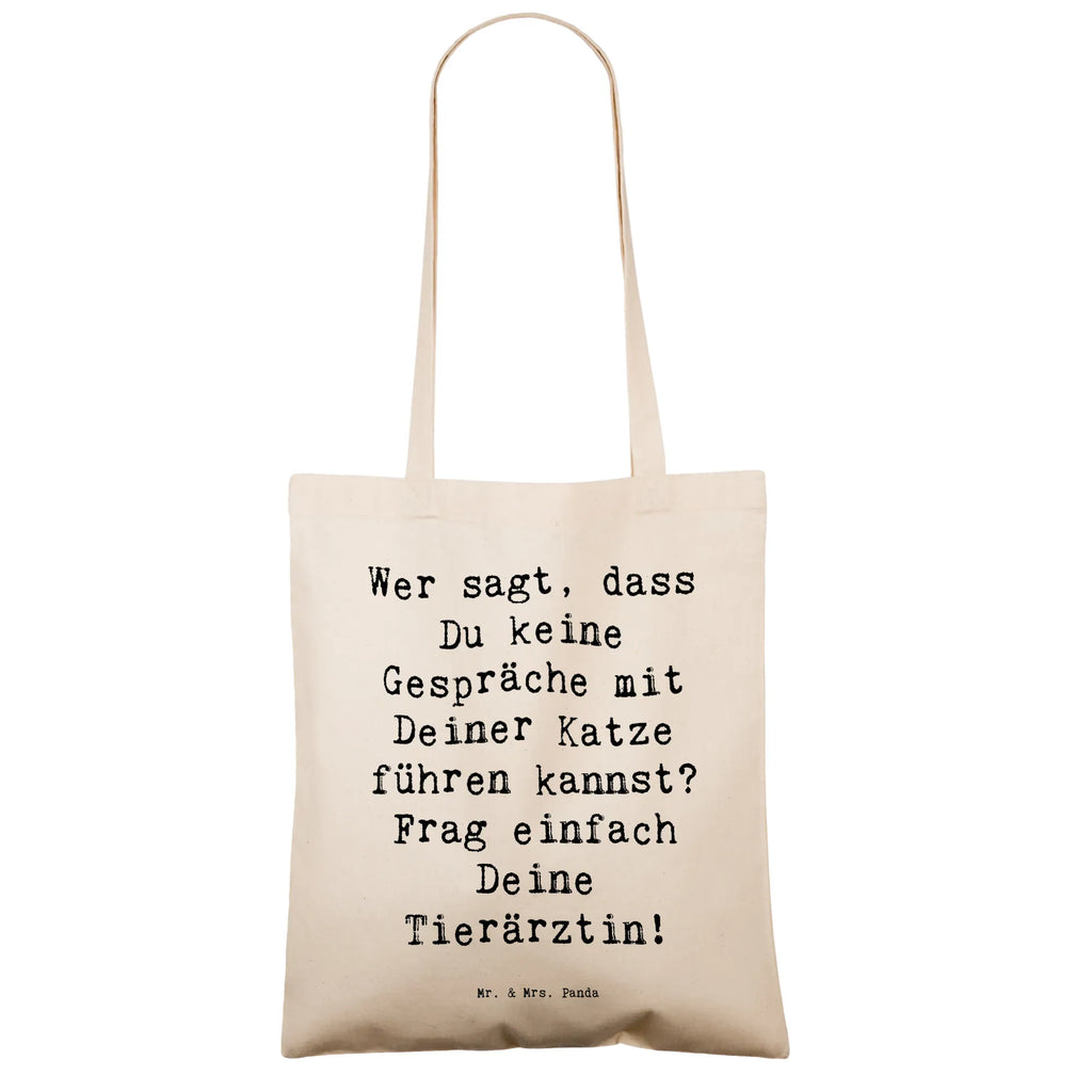 Tragetasche Spruch Wer sagt, dass Du keine Gespräche mit Deiner Katze führen kannst? Frag einfach Deine Tierärztin! Beuteltasche, Beutel, Einkaufstasche, Jutebeutel, Stoffbeutel, Tasche, Shopper, Umhängetasche, Strandtasche, Schultertasche, Stofftasche, Tragetasche, Badetasche, Jutetasche, Einkaufstüte, Laptoptasche, Beruf, Ausbildung, Jubiläum, Abschied, Rente, Kollege, Kollegin, Geschenk, Schenken, Arbeitskollege, Mitarbeiter, Firma, Danke, Dankeschön