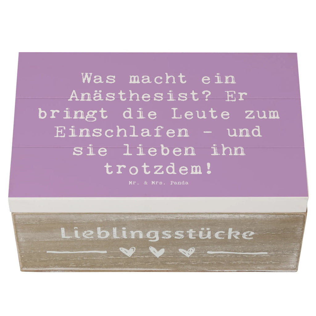 Holzkiste Spruch Was macht ein Anästhesist? Er bringt die Leute zum Einschlafen - und sie lieben ihn trotzdem! Holzkiste, Kiste, Schatzkiste, Truhe, Schatulle, XXL, Erinnerungsbox, Erinnerungskiste, Dekokiste, Aufbewahrungsbox, Geschenkbox, Geschenkdose, Beruf, Ausbildung, Jubiläum, Abschied, Rente, Kollege, Kollegin, Geschenk, Schenken, Arbeitskollege, Mitarbeiter, Firma, Danke, Dankeschön