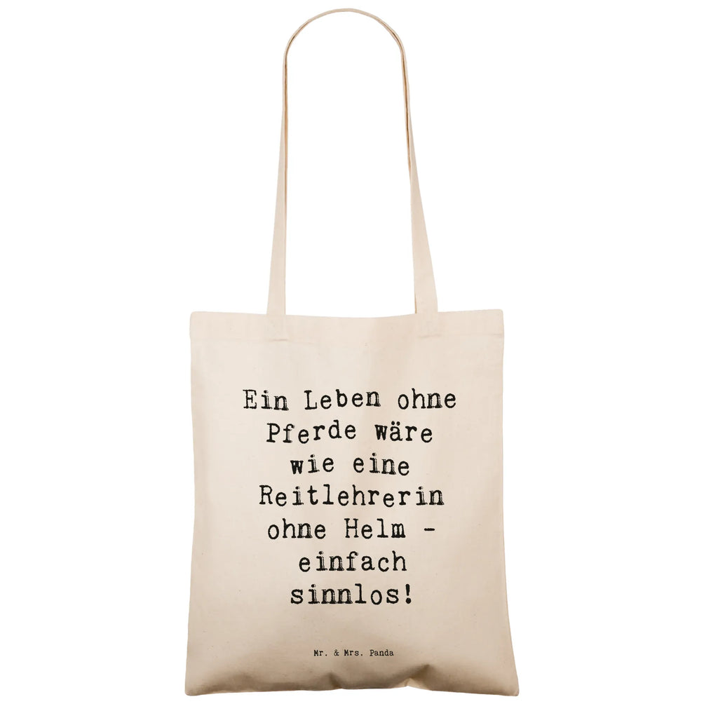 Tragetasche Spruch Ein Leben ohne Pferde wäre wie eine Reitlehrerin ohne Helm - einfach sinnlos! Beuteltasche, Beutel, Einkaufstasche, Jutebeutel, Stoffbeutel, Tasche, Shopper, Umhängetasche, Strandtasche, Schultertasche, Stofftasche, Tragetasche, Badetasche, Jutetasche, Einkaufstüte, Laptoptasche, Beruf, Ausbildung, Jubiläum, Abschied, Rente, Kollege, Kollegin, Geschenk, Schenken, Arbeitskollege, Mitarbeiter, Firma, Danke, Dankeschön