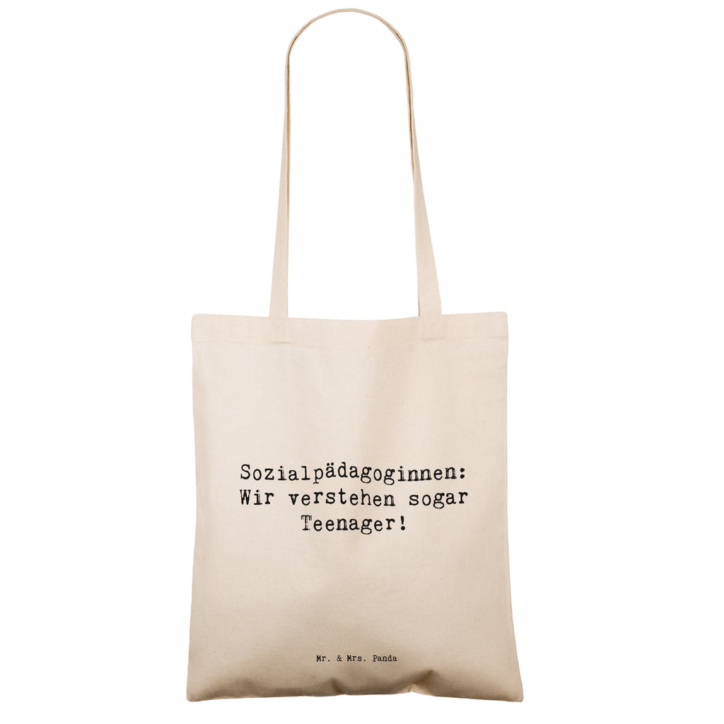 Tragetasche Spruch Sozialpädagoginnen: Wir verstehen sogar Teenager! Beuteltasche, Beutel, Einkaufstasche, Jutebeutel, Stoffbeutel, Tasche, Shopper, Umhängetasche, Strandtasche, Schultertasche, Stofftasche, Tragetasche, Badetasche, Jutetasche, Einkaufstüte, Laptoptasche, Beruf, Ausbildung, Jubiläum, Abschied, Rente, Kollege, Kollegin, Geschenk, Schenken, Arbeitskollege, Mitarbeiter, Firma, Danke, Dankeschön