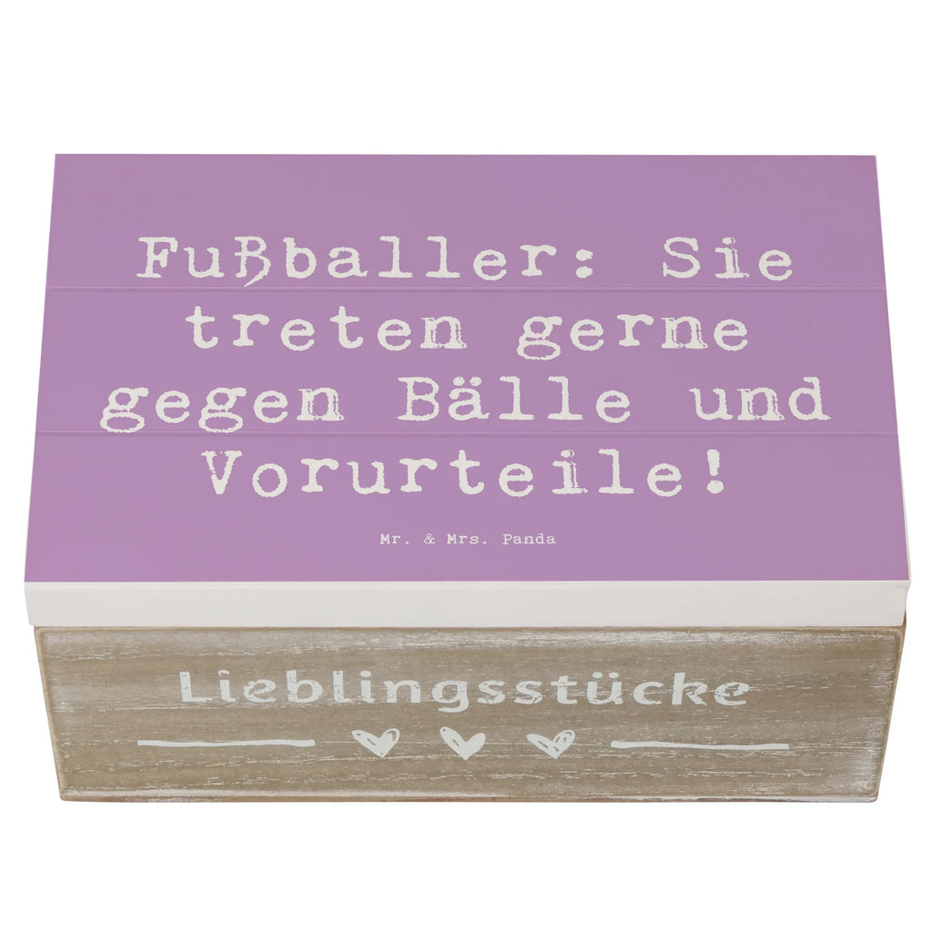 Holzkiste Spruch Fußballer: Sie treten gerne gegen Bälle und Vorurteile! Holzkiste, Kiste, Schatzkiste, Truhe, Schatulle, XXL, Erinnerungsbox, Erinnerungskiste, Dekokiste, Aufbewahrungsbox, Geschenkbox, Geschenkdose, Beruf, Ausbildung, Jubiläum, Abschied, Rente, Kollege, Kollegin, Geschenk, Schenken, Arbeitskollege, Mitarbeiter, Firma, Danke, Dankeschön