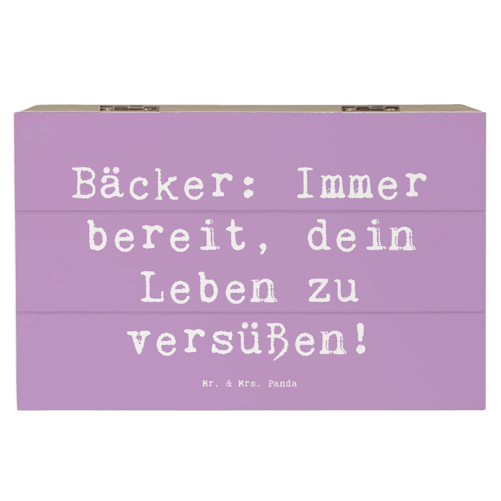 Holzkiste Spruch Bäcker: Immer bereit, dein Leben zu versüßen! Holzkiste, Kiste, Schatzkiste, Truhe, Schatulle, XXL, Erinnerungsbox, Erinnerungskiste, Dekokiste, Aufbewahrungsbox, Geschenkbox, Geschenkdose, Beruf, Ausbildung, Jubiläum, Abschied, Rente, Kollege, Kollegin, Geschenk, Schenken, Arbeitskollege, Mitarbeiter, Firma, Danke, Dankeschön