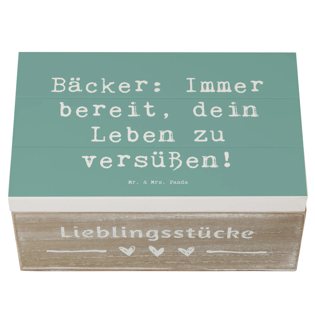 Holzkiste Spruch Bäcker: Immer bereit, dein Leben zu versüßen! Holzkiste, Kiste, Schatzkiste, Truhe, Schatulle, XXL, Erinnerungsbox, Erinnerungskiste, Dekokiste, Aufbewahrungsbox, Geschenkbox, Geschenkdose, Beruf, Ausbildung, Jubiläum, Abschied, Rente, Kollege, Kollegin, Geschenk, Schenken, Arbeitskollege, Mitarbeiter, Firma, Danke, Dankeschön