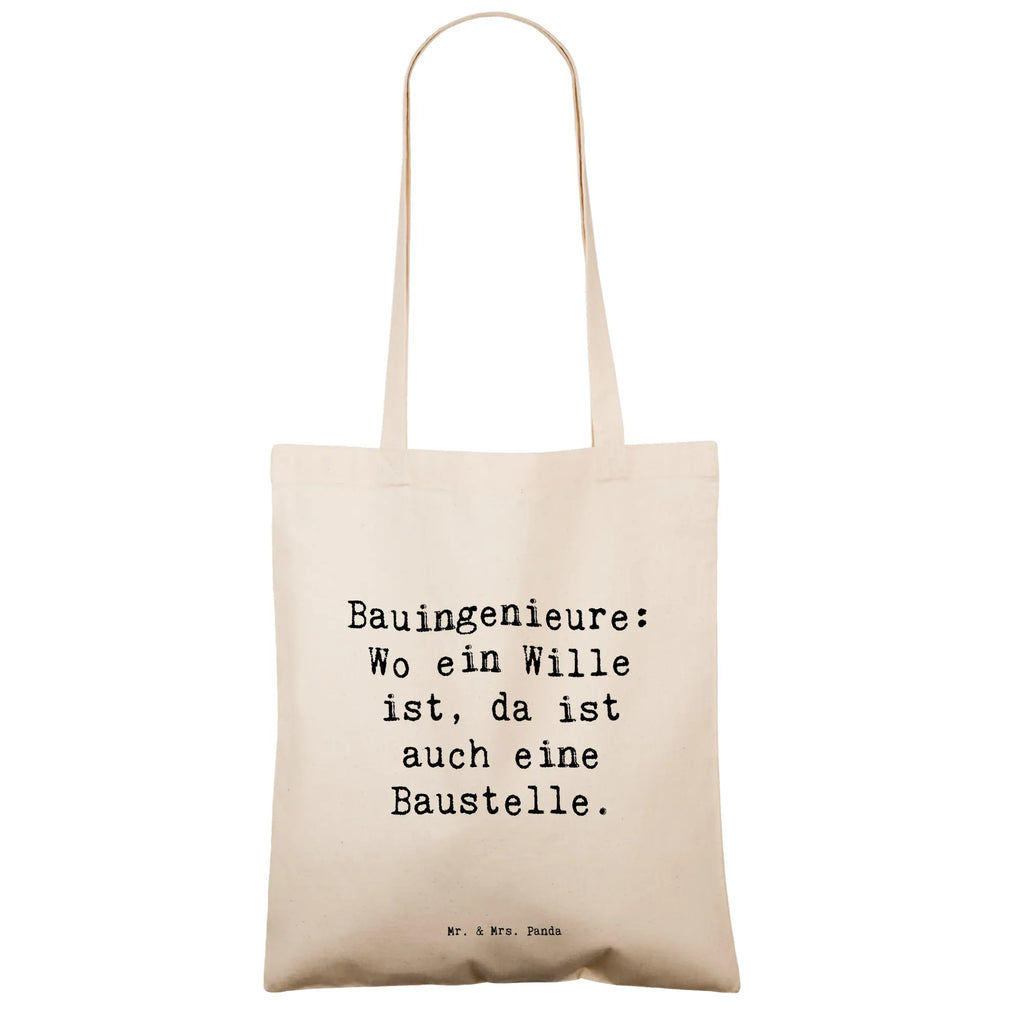 Tragetasche Spruch Bauingenieure: Wo ein Wille ist, da ist auch eine Baustelle. Beuteltasche, Beutel, Einkaufstasche, Jutebeutel, Stoffbeutel, Tasche, Shopper, Umhängetasche, Strandtasche, Schultertasche, Stofftasche, Tragetasche, Badetasche, Jutetasche, Einkaufstüte, Laptoptasche, Beruf, Ausbildung, Jubiläum, Abschied, Rente, Kollege, Kollegin, Geschenk, Schenken, Arbeitskollege, Mitarbeiter, Firma, Danke, Dankeschön