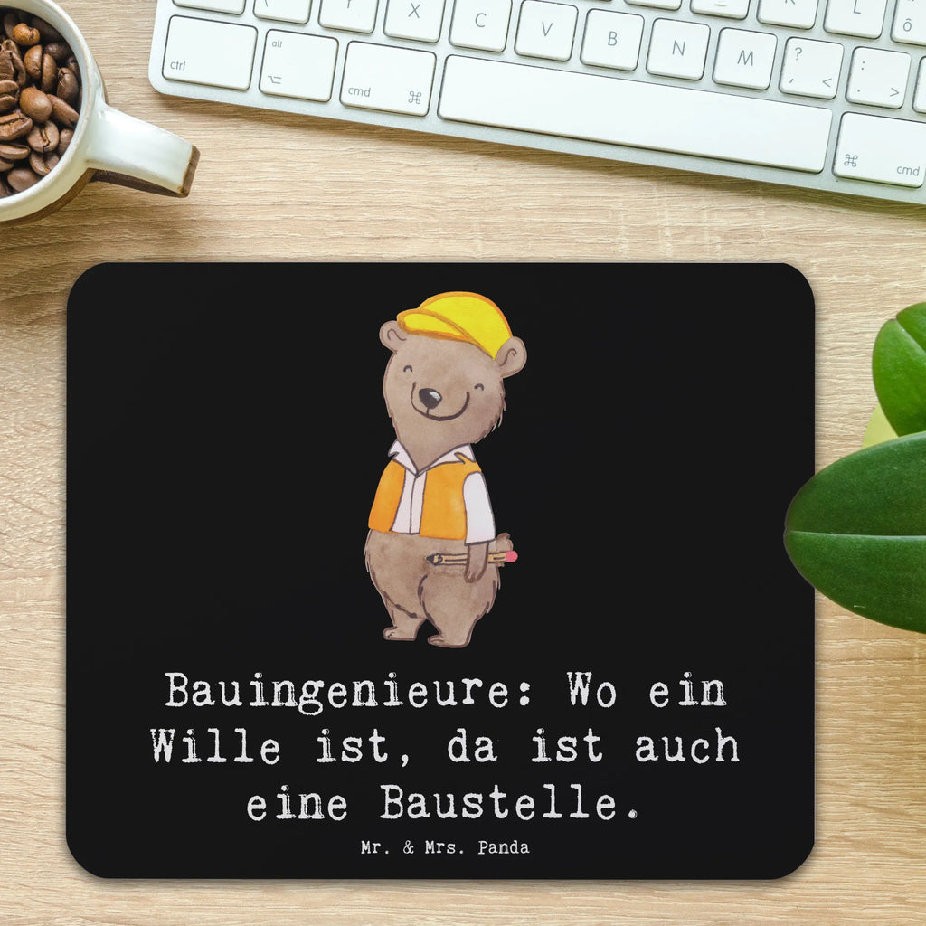 Mauspad Bauingenieure: Wo ein Wille ist, da ist auch eine Baustelle. Mousepad, Computer zubehör, Büroausstattung, PC Zubehör, Arbeitszimmer, Mauspad, Einzigartiges Mauspad, Designer Mauspad, Mausunterlage, Mauspad Büro, Beruf, Ausbildung, Jubiläum, Abschied, Rente, Kollege, Kollegin, Geschenk, Schenken, Arbeitskollege, Mitarbeiter, Firma, Danke, Dankeschön