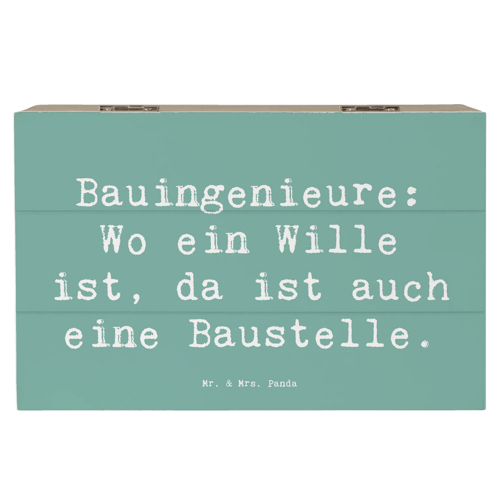 Holzkiste Spruch Bauingenieure: Wo ein Wille ist, da ist auch eine Baustelle. Holzkiste, Kiste, Schatzkiste, Truhe, Schatulle, XXL, Erinnerungsbox, Erinnerungskiste, Dekokiste, Aufbewahrungsbox, Geschenkbox, Geschenkdose, Beruf, Ausbildung, Jubiläum, Abschied, Rente, Kollege, Kollegin, Geschenk, Schenken, Arbeitskollege, Mitarbeiter, Firma, Danke, Dankeschön