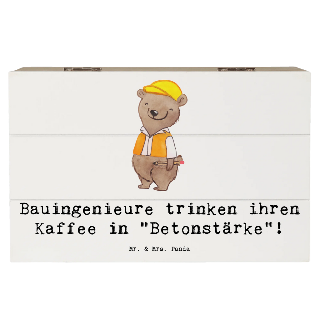 Holzkiste Bauingenieure trinken ihren Kaffee in "Betonstärke"! Holzkiste, Kiste, Schatzkiste, Truhe, Schatulle, XXL, Erinnerungsbox, Erinnerungskiste, Dekokiste, Aufbewahrungsbox, Geschenkbox, Geschenkdose, Beruf, Ausbildung, Jubiläum, Abschied, Rente, Kollege, Kollegin, Geschenk, Schenken, Arbeitskollege, Mitarbeiter, Firma, Danke, Dankeschön