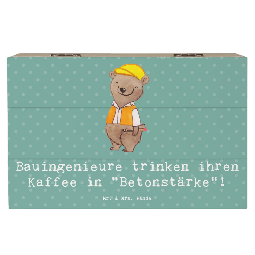 Holzkiste Bauingenieure trinken ihren Kaffee in "Betonstärke"! Holzkiste, Kiste, Schatzkiste, Truhe, Schatulle, XXL, Erinnerungsbox, Erinnerungskiste, Dekokiste, Aufbewahrungsbox, Geschenkbox, Geschenkdose, Beruf, Ausbildung, Jubiläum, Abschied, Rente, Kollege, Kollegin, Geschenk, Schenken, Arbeitskollege, Mitarbeiter, Firma, Danke, Dankeschön