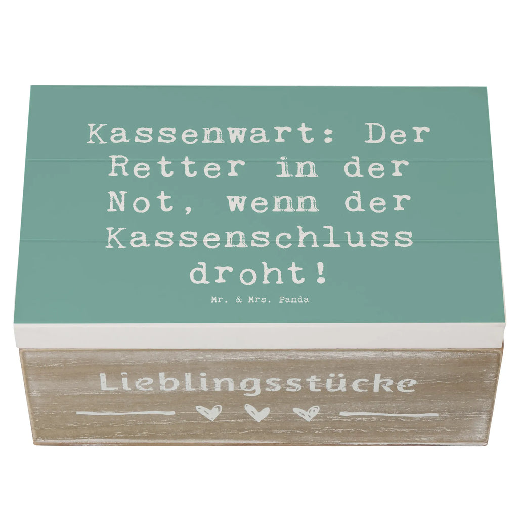 Holzkiste Spruch Kassenwart: Der Retter in der Not, wenn der Kassenschluss droht! Holzkiste, Kiste, Schatzkiste, Truhe, Schatulle, XXL, Erinnerungsbox, Erinnerungskiste, Dekokiste, Aufbewahrungsbox, Geschenkbox, Geschenkdose, Beruf, Ausbildung, Jubiläum, Abschied, Rente, Kollege, Kollegin, Geschenk, Schenken, Arbeitskollege, Mitarbeiter, Firma, Danke, Dankeschön