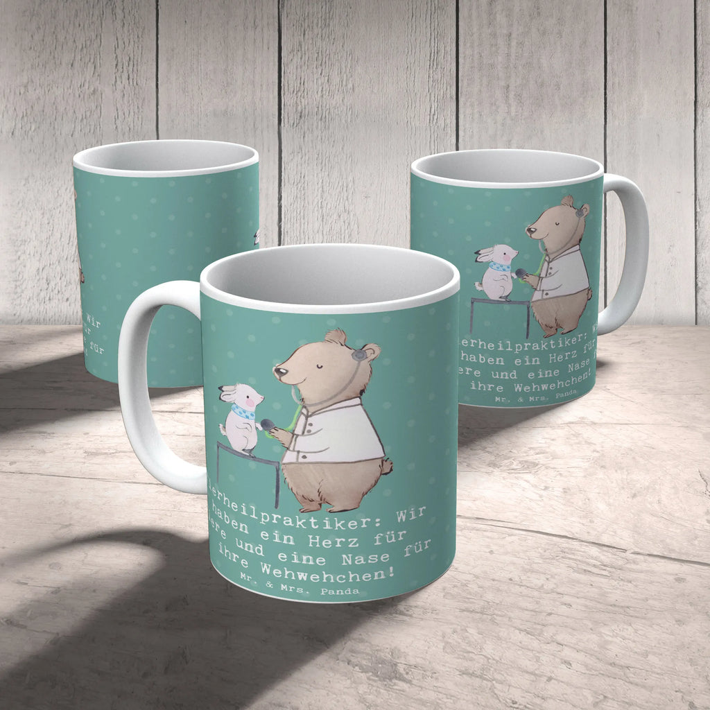 Tasse Tierheilpraktiker: Wir haben ein Herz für Tiere und eine Nase für ihre Wehwehchen! Tasse, Kaffeetasse, Teetasse, Becher, Kaffeebecher, Teebecher, Keramiktasse, Porzellantasse, Büro Tasse, Geschenk Tasse, Tasse Sprüche, Tasse Motive, Kaffeetassen, Tasse bedrucken, Designer Tasse, Cappuccino Tassen, Schöne Teetassen, Beruf, Ausbildung, Jubiläum, Abschied, Rente, Kollege, Kollegin, Geschenk, Schenken, Arbeitskollege, Mitarbeiter, Firma, Danke, Dankeschön