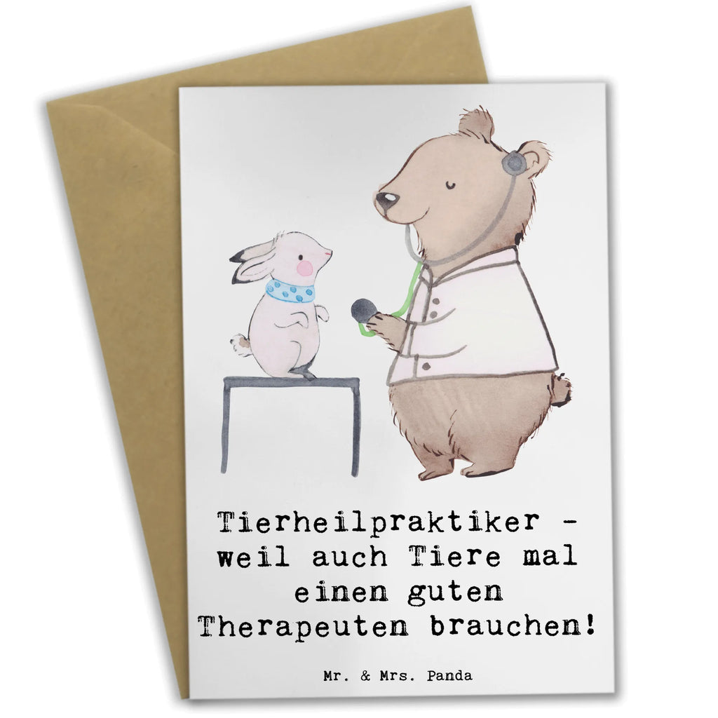 Grußkarte Tierheilpraktiker - weil auch Tiere mal einen guten Therapeuten brauchen! Grußkarte, Klappkarte, Einladungskarte, Glückwunschkarte, Hochzeitskarte, Geburtstagskarte, Karte, Ansichtskarten, Beruf, Ausbildung, Jubiläum, Abschied, Rente, Kollege, Kollegin, Geschenk, Schenken, Arbeitskollege, Mitarbeiter, Firma, Danke, Dankeschön