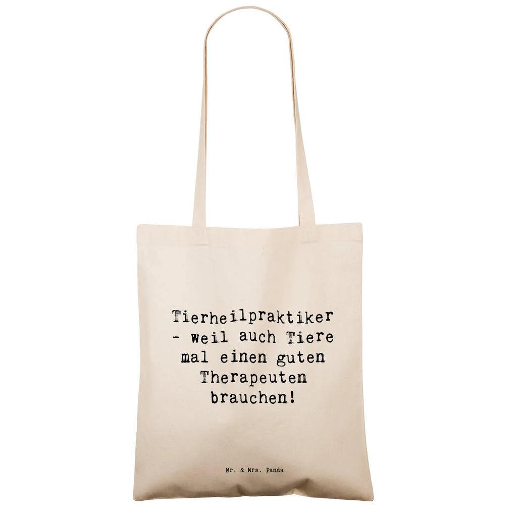 Tragetasche Spruch Tierheilpraktiker - weil auch Tiere mal einen guten Therapeuten brauchen! Beuteltasche, Beutel, Einkaufstasche, Jutebeutel, Stoffbeutel, Tasche, Shopper, Umhängetasche, Strandtasche, Schultertasche, Stofftasche, Tragetasche, Badetasche, Jutetasche, Einkaufstüte, Laptoptasche, Beruf, Ausbildung, Jubiläum, Abschied, Rente, Kollege, Kollegin, Geschenk, Schenken, Arbeitskollege, Mitarbeiter, Firma, Danke, Dankeschön