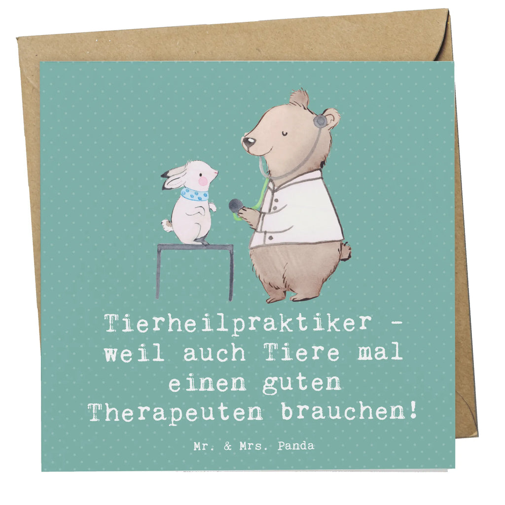 Deluxe Card Tierheilpraktiker - weil auch Tiere mal einen guten Therapeuten brauchen! Karte, Grußkarte, Klappkarte, Einladungskarte, Glückwunschkarte, Hochzeitskarte, Geburtstagskarte, Hochwertige Grußkarte, Hochwertige Klappkarte, Beruf, Ausbildung, Jubiläum, Abschied, Rente, Kollege, Kollegin, Geschenk, Schenken, Arbeitskollege, Mitarbeiter, Firma, Danke, Dankeschön