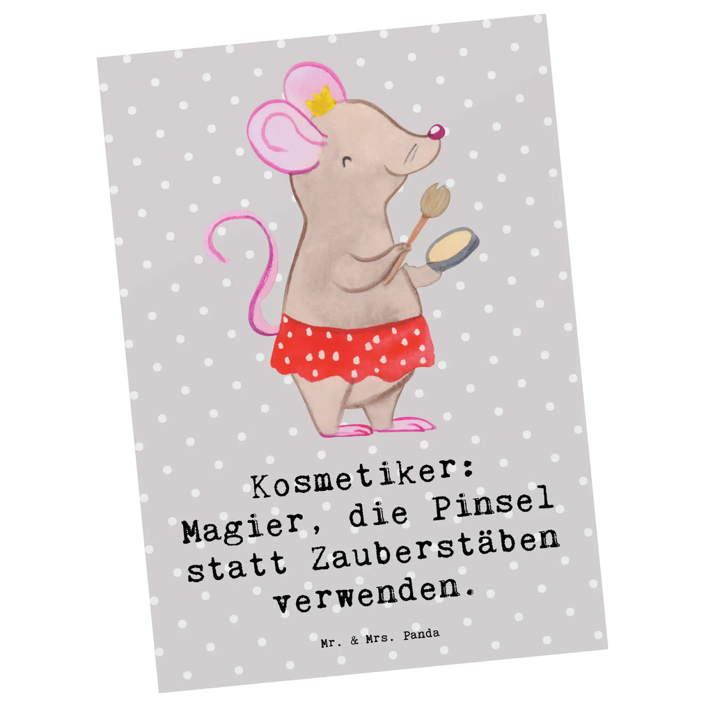 Postkarte Kosmetiker: Magier, die Pinsel statt Zauberstäben verwenden. Postkarte, Karte, Geschenkkarte, Grußkarte, Einladung, Ansichtskarte, Geburtstagskarte, Einladungskarte, Dankeskarte, Ansichtskarten, Einladung Geburtstag, Einladungskarten Geburtstag, Beruf, Ausbildung, Jubiläum, Abschied, Rente, Kollege, Kollegin, Geschenk, Schenken, Arbeitskollege, Mitarbeiter, Firma, Danke, Dankeschön