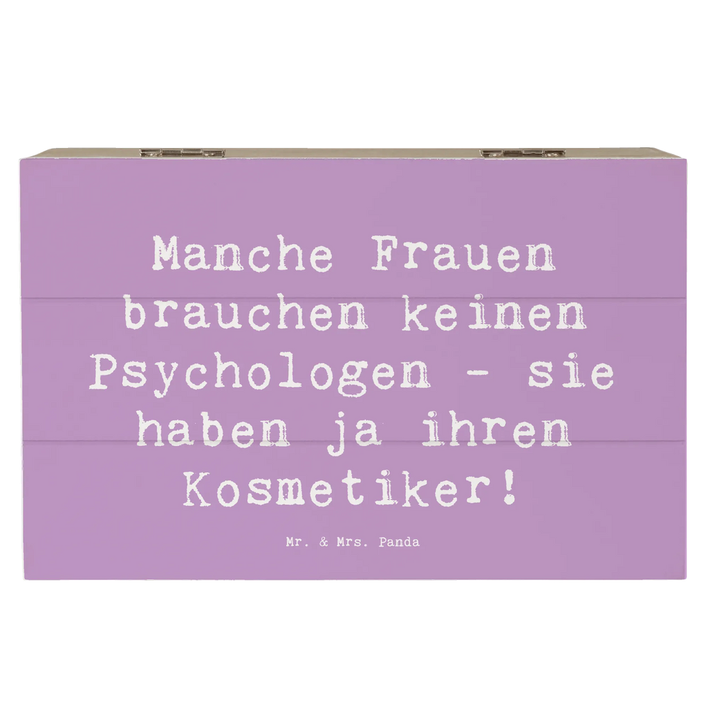 Holzkiste Spruch Manche Frauen brauchen keinen Psychologen - sie haben ja ihren Kosmetiker! Holzkiste, Kiste, Schatzkiste, Truhe, Schatulle, XXL, Erinnerungsbox, Erinnerungskiste, Dekokiste, Aufbewahrungsbox, Geschenkbox, Geschenkdose, Beruf, Ausbildung, Jubiläum, Abschied, Rente, Kollege, Kollegin, Geschenk, Schenken, Arbeitskollege, Mitarbeiter, Firma, Danke, Dankeschön