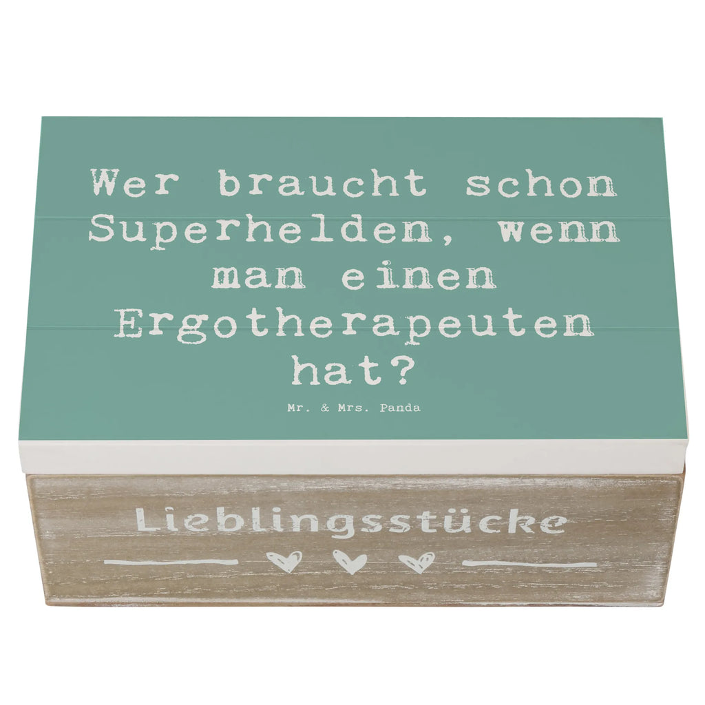 Holzkiste Spruch Wer braucht schon Superhelden, wenn man einen Ergotherapeuten hat? Holzkiste, Kiste, Schatzkiste, Truhe, Schatulle, XXL, Erinnerungsbox, Erinnerungskiste, Dekokiste, Aufbewahrungsbox, Geschenkbox, Geschenkdose, Beruf, Ausbildung, Jubiläum, Abschied, Rente, Kollege, Kollegin, Geschenk, Schenken, Arbeitskollege, Mitarbeiter, Firma, Danke, Dankeschön