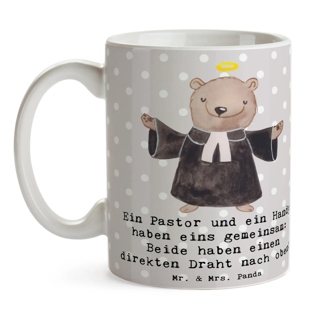 Tasse Ein Pastor und ein Handy haben eins gemeinsam: Beide haben einen direkten Draht nach oben! Tasse, Kaffeetasse, Teetasse, Becher, Kaffeebecher, Teebecher, Keramiktasse, Porzellantasse, Büro Tasse, Geschenk Tasse, Tasse Sprüche, Tasse Motive, Kaffeetassen, Tasse bedrucken, Designer Tasse, Cappuccino Tassen, Schöne Teetassen, Beruf, Ausbildung, Jubiläum, Abschied, Rente, Kollege, Kollegin, Geschenk, Schenken, Arbeitskollege, Mitarbeiter, Firma, Danke, Dankeschön