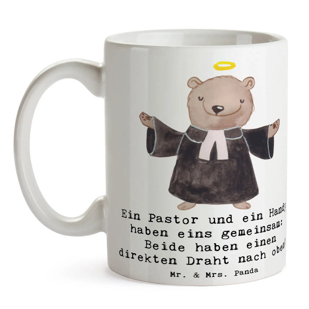 Tasse Ein Pastor und ein Handy haben eins gemeinsam: Beide haben einen direkten Draht nach oben! Tasse, Kaffeetasse, Teetasse, Becher, Kaffeebecher, Teebecher, Keramiktasse, Porzellantasse, Büro Tasse, Geschenk Tasse, Tasse Sprüche, Tasse Motive, Kaffeetassen, Tasse bedrucken, Designer Tasse, Cappuccino Tassen, Schöne Teetassen, Beruf, Ausbildung, Jubiläum, Abschied, Rente, Kollege, Kollegin, Geschenk, Schenken, Arbeitskollege, Mitarbeiter, Firma, Danke, Dankeschön