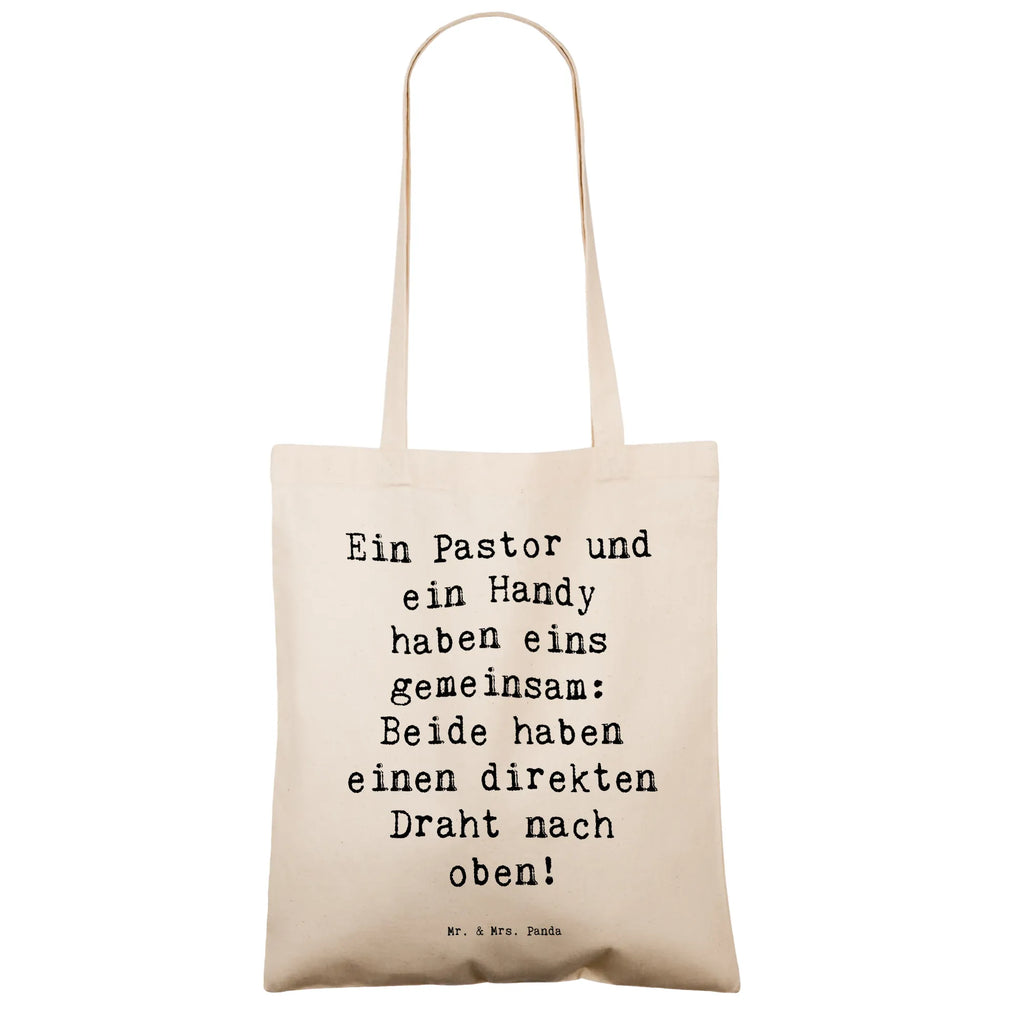 Tragetasche Spruch Ein Pastor und ein Handy haben eins gemeinsam: Beide haben einen direkten Draht nach oben! Beuteltasche, Beutel, Einkaufstasche, Jutebeutel, Stoffbeutel, Tasche, Shopper, Umhängetasche, Strandtasche, Schultertasche, Stofftasche, Tragetasche, Badetasche, Jutetasche, Einkaufstüte, Laptoptasche, Beruf, Ausbildung, Jubiläum, Abschied, Rente, Kollege, Kollegin, Geschenk, Schenken, Arbeitskollege, Mitarbeiter, Firma, Danke, Dankeschön