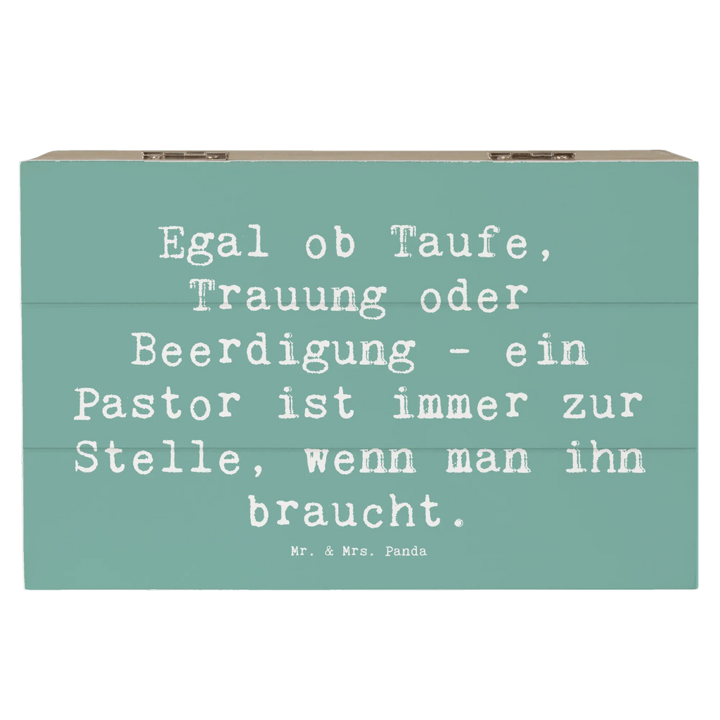 Holzkiste Spruch Egal ob Taufe, Trauung oder Beerdigung - ein Pastor ist immer zur Stelle, wenn man ihn braucht. Holzkiste, Kiste, Schatzkiste, Truhe, Schatulle, XXL, Erinnerungsbox, Erinnerungskiste, Dekokiste, Aufbewahrungsbox, Geschenkbox, Geschenkdose, Beruf, Ausbildung, Jubiläum, Abschied, Rente, Kollege, Kollegin, Geschenk, Schenken, Arbeitskollege, Mitarbeiter, Firma, Danke, Dankeschön