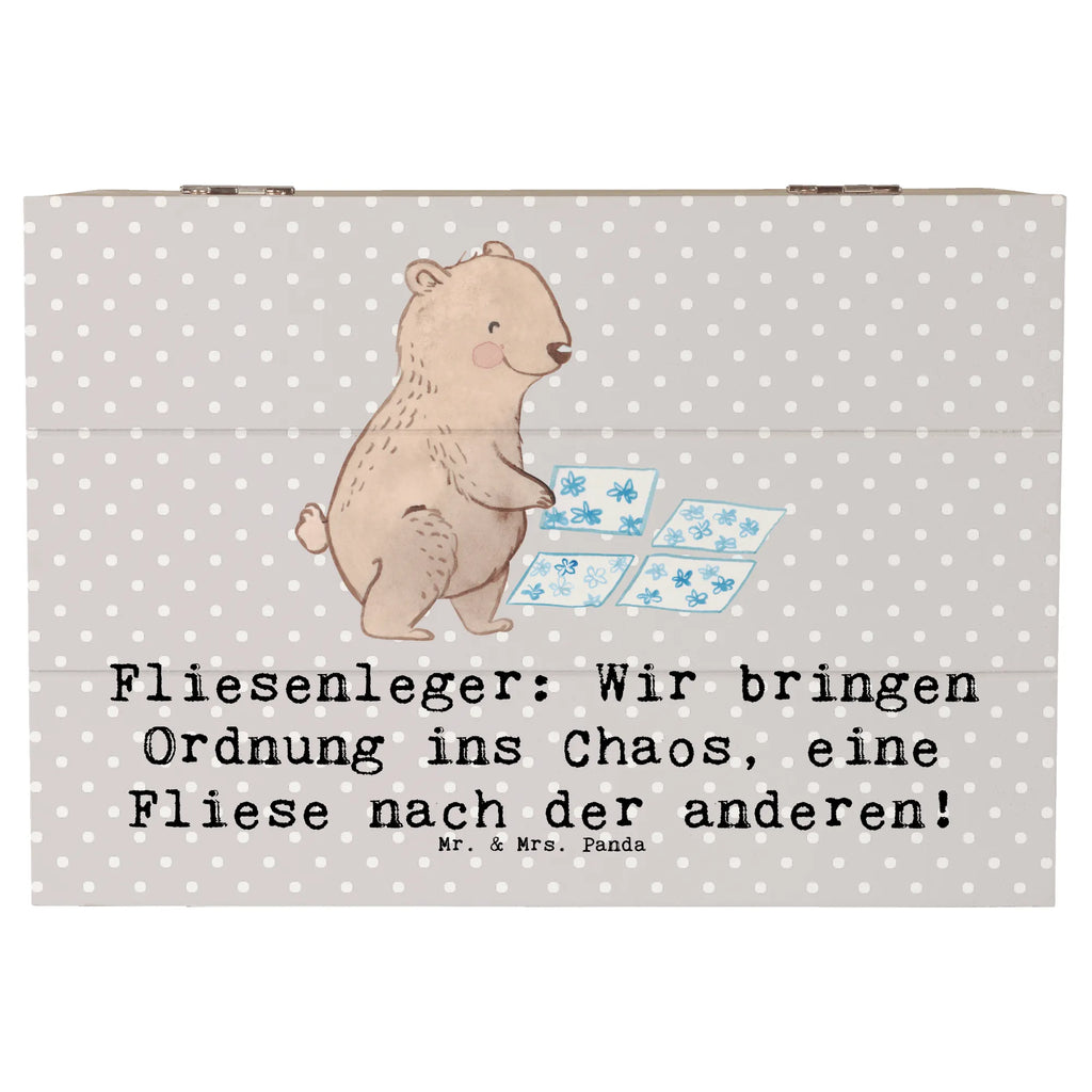 Holzkiste Fliesenleger: Wir bringen Ordnung ins Chaos, eine Fliese nach der anderen! Holzkiste, Kiste, Schatzkiste, Truhe, Schatulle, XXL, Erinnerungsbox, Erinnerungskiste, Dekokiste, Aufbewahrungsbox, Geschenkbox, Geschenkdose, Beruf, Ausbildung, Jubiläum, Abschied, Rente, Kollege, Kollegin, Geschenk, Schenken, Arbeitskollege, Mitarbeiter, Firma, Danke, Dankeschön