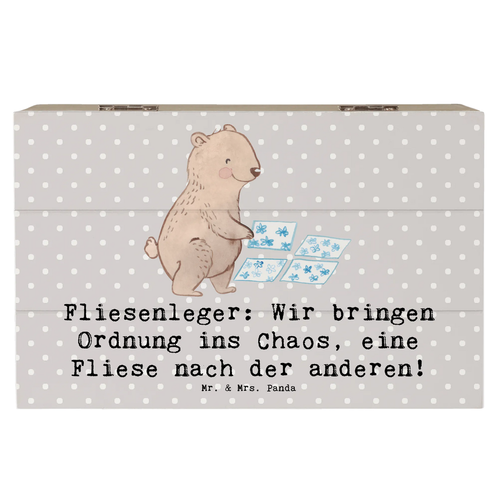 Holzkiste Fliesenleger: Wir bringen Ordnung ins Chaos, eine Fliese nach der anderen! Holzkiste, Kiste, Schatzkiste, Truhe, Schatulle, XXL, Erinnerungsbox, Erinnerungskiste, Dekokiste, Aufbewahrungsbox, Geschenkbox, Geschenkdose, Beruf, Ausbildung, Jubiläum, Abschied, Rente, Kollege, Kollegin, Geschenk, Schenken, Arbeitskollege, Mitarbeiter, Firma, Danke, Dankeschön