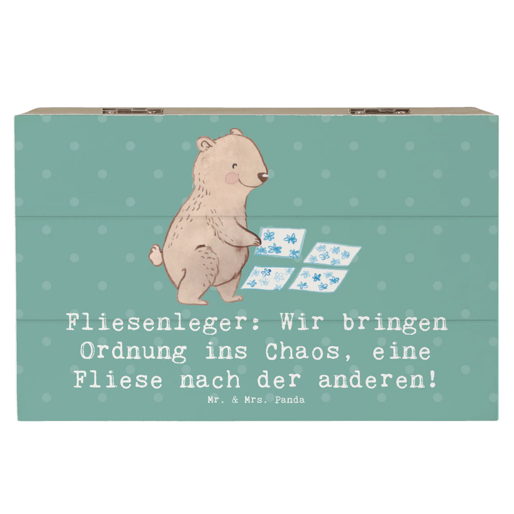 Holzkiste Fliesenleger: Wir bringen Ordnung ins Chaos, eine Fliese nach der anderen! Holzkiste, Kiste, Schatzkiste, Truhe, Schatulle, XXL, Erinnerungsbox, Erinnerungskiste, Dekokiste, Aufbewahrungsbox, Geschenkbox, Geschenkdose, Beruf, Ausbildung, Jubiläum, Abschied, Rente, Kollege, Kollegin, Geschenk, Schenken, Arbeitskollege, Mitarbeiter, Firma, Danke, Dankeschön