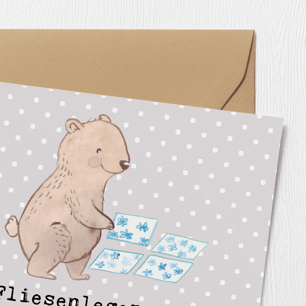 Deluxe Karte Fliesenleger: Wir bringen Ordnung ins Chaos, eine Fliese nach der anderen! Karte, Grußkarte, Klappkarte, Einladungskarte, Glückwunschkarte, Hochzeitskarte, Geburtstagskarte, Hochwertige Grußkarte, Hochwertige Klappkarte, Beruf, Ausbildung, Jubiläum, Abschied, Rente, Kollege, Kollegin, Geschenk, Schenken, Arbeitskollege, Mitarbeiter, Firma, Danke, Dankeschön