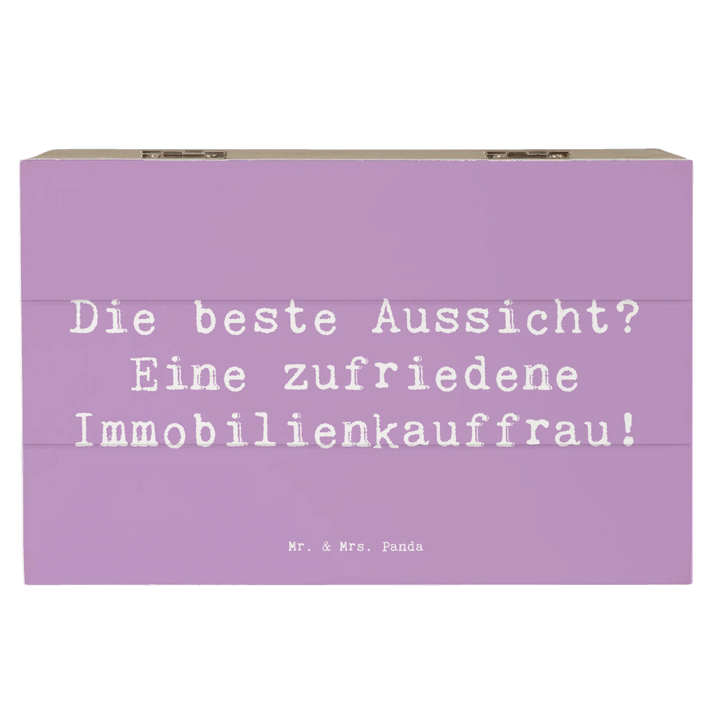 Holzkiste Spruch Die beste Aussicht? Eine zufriedene Immobilienkauffrau! Holzkiste, Kiste, Schatzkiste, Truhe, Schatulle, XXL, Erinnerungsbox, Erinnerungskiste, Dekokiste, Aufbewahrungsbox, Geschenkbox, Geschenkdose, Beruf, Ausbildung, Jubiläum, Abschied, Rente, Kollege, Kollegin, Geschenk, Schenken, Arbeitskollege, Mitarbeiter, Firma, Danke, Dankeschön