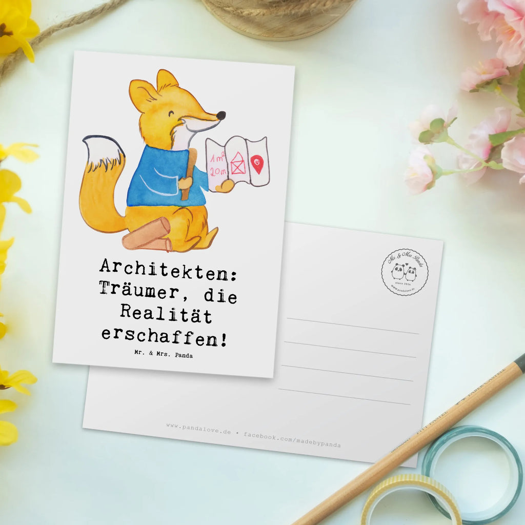 Postkarte Architekten: Träumer, die Realität erschaffen! Postkarte, Karte, Geschenkkarte, Grußkarte, Einladung, Ansichtskarte, Geburtstagskarte, Einladungskarte, Dankeskarte, Ansichtskarten, Einladung Geburtstag, Einladungskarten Geburtstag, Beruf, Ausbildung, Jubiläum, Abschied, Rente, Kollege, Kollegin, Geschenk, Schenken, Arbeitskollege, Mitarbeiter, Firma, Danke, Dankeschön