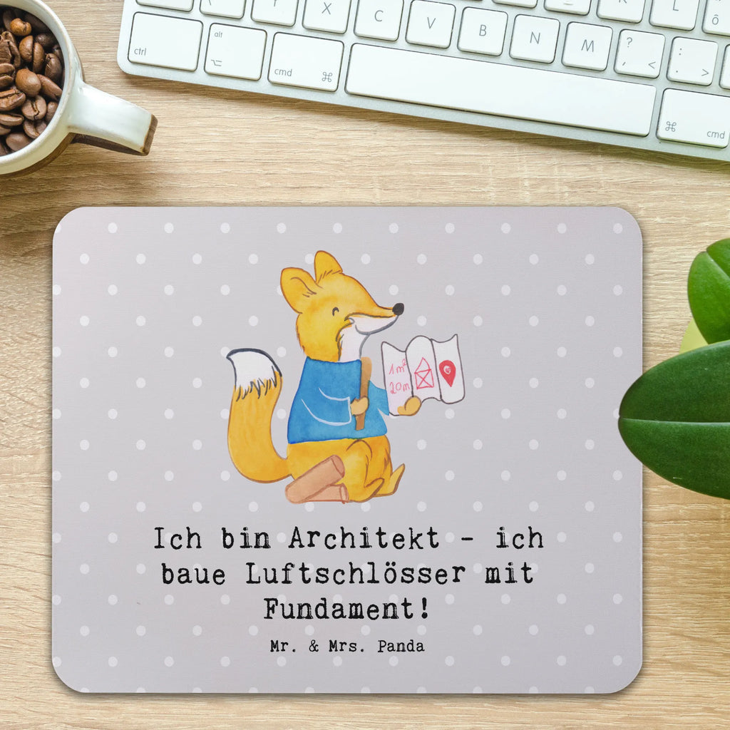 Mauspad Ich bin Architekt - ich baue Luftschlösser mit Fundament! Mousepad, Computer zubehör, Büroausstattung, PC Zubehör, Arbeitszimmer, Mauspad, Einzigartiges Mauspad, Designer Mauspad, Mausunterlage, Mauspad Büro, Beruf, Ausbildung, Jubiläum, Abschied, Rente, Kollege, Kollegin, Geschenk, Schenken, Arbeitskollege, Mitarbeiter, Firma, Danke, Dankeschön