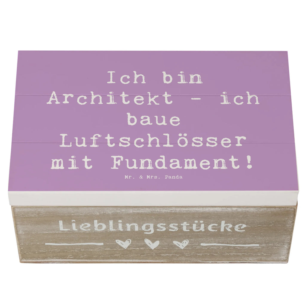 Holzkiste Spruch Ich bin Architekt - ich baue Luftschlösser mit Fundament! Holzkiste, Kiste, Schatzkiste, Truhe, Schatulle, XXL, Erinnerungsbox, Erinnerungskiste, Dekokiste, Aufbewahrungsbox, Geschenkbox, Geschenkdose, Beruf, Ausbildung, Jubiläum, Abschied, Rente, Kollege, Kollegin, Geschenk, Schenken, Arbeitskollege, Mitarbeiter, Firma, Danke, Dankeschön