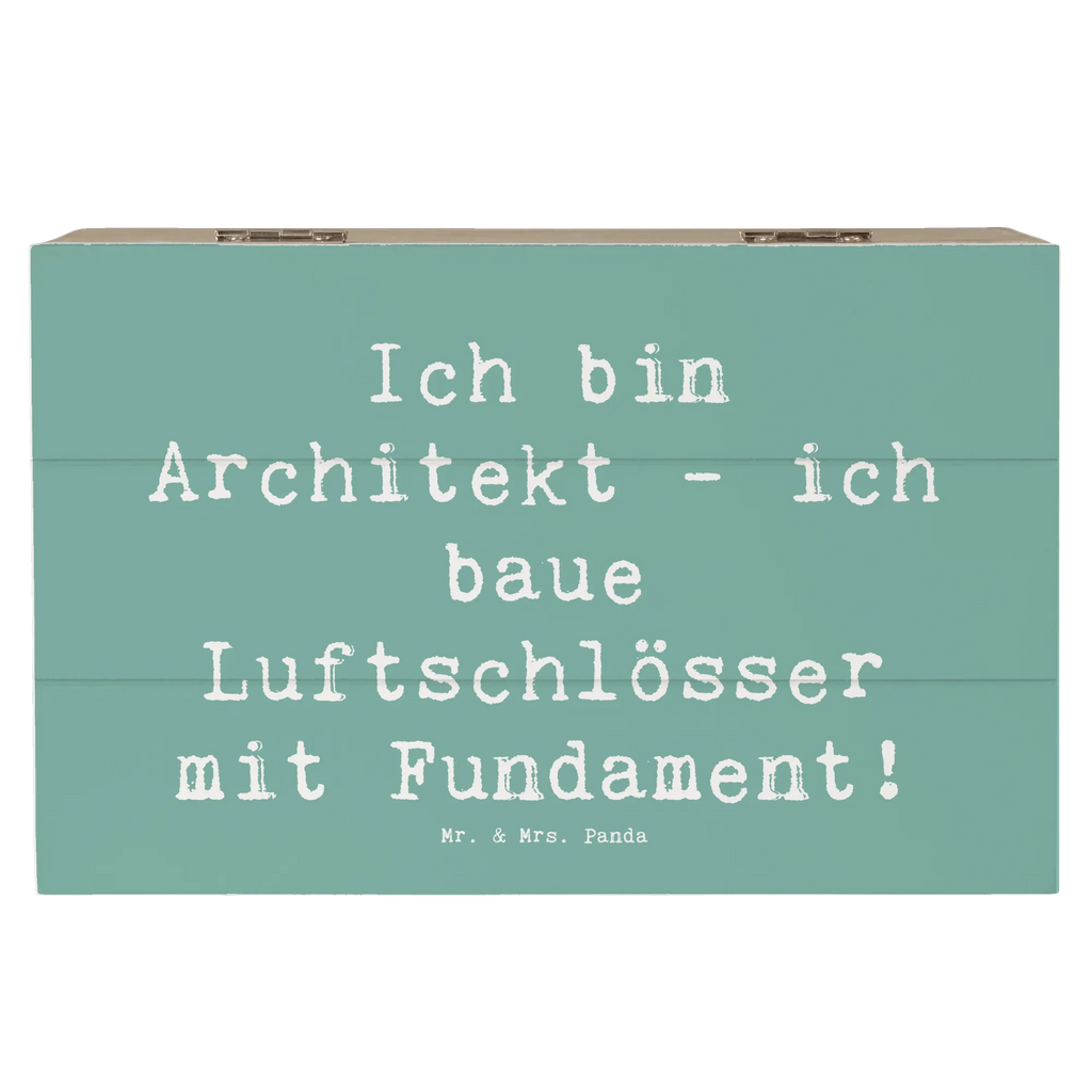 Holzkiste Spruch Ich bin Architekt - ich baue Luftschlösser mit Fundament! Holzkiste, Kiste, Schatzkiste, Truhe, Schatulle, XXL, Erinnerungsbox, Erinnerungskiste, Dekokiste, Aufbewahrungsbox, Geschenkbox, Geschenkdose, Beruf, Ausbildung, Jubiläum, Abschied, Rente, Kollege, Kollegin, Geschenk, Schenken, Arbeitskollege, Mitarbeiter, Firma, Danke, Dankeschön